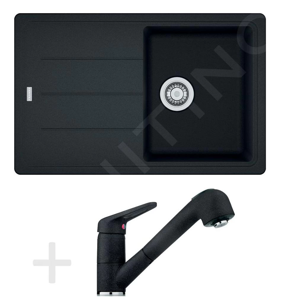 Franke Set - Set Da Cucina G57, Lavello In Granito BFG 611-78, Onice + Miscelatore FC 9547, Onice 114.0323.914 3 Franke Set - Set Da Cucina G57, Lavello In Granito BFG 611-78, Onice + Miscelatore FC 9547, Onice 114.0323.914