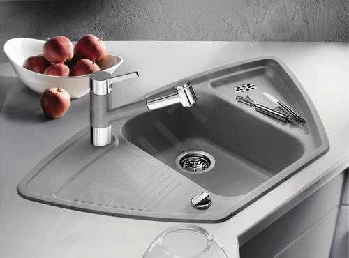 Blanco Tivo S - Miscelatore Da Lavello Con Doccetta Estraibile, Color Alluminio/cromo 517611 6 Blanco Tivo S - Miscelatore Da Lavello Con Doccetta Estraibile, Color Alluminio/cromo 517611 - immagine 4