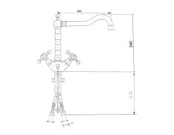 Sapho Reitano Rubinetteria Antea - Miscelatore Da Lavello, Bronzo 3126 -Forniture Per Attrezzature Da Cucina 55650e563e5d36352d73f52c