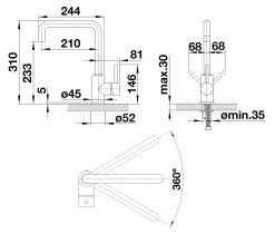 Blanco Mili - Miscelatore Da Lavello, Nero Opaco 526665 -Forniture Per Attrezzature Da Cucina 56d5756931c494e8cda39076