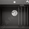 Blanco Etagon 6 - Lavello In Silgranit, 600x510 Mm, Con Comando Remoto Dello Scarico A Con Guide Scorrevoli, Nero 525889 -Forniture Per Attrezzature Da Cucina 57d77c9eebedc38af2208db6