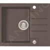 Alveus Rock - Lavello In Granito 595x475 Mm, Con Comando Dello Scarico, Chocolate 1107846 -Forniture Per Attrezzature Da Cucina 58926fd66267508211ff1657