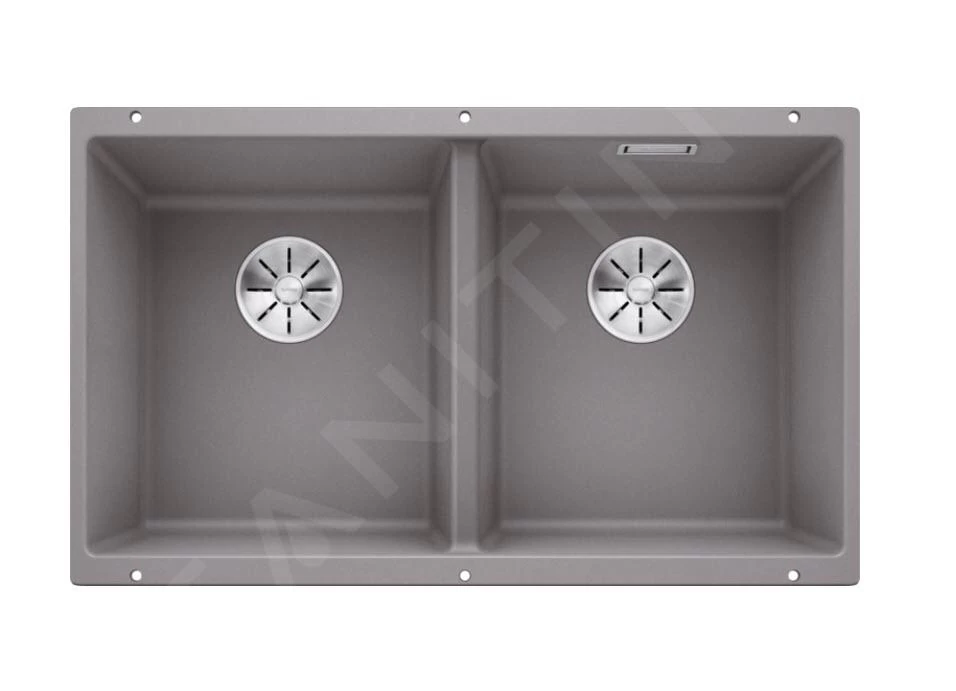 Blanco Subline 350/350 - Lavello In Silgranit, 755x460 Mm, Color Alluminio 523576 3 Blanco Subline 350/350 - Lavello In Silgranit, 755x460 Mm, Color Alluminio 523576