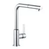 Kludi L-ine S - Miscelatore Monocomando Per Lavello, Con Braccio Di Erogazione Estraibile, Cromato 408510575