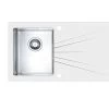 Alveus Karat - Lavello 860x500 Mm, Con Comando Dello Scarico, Vetro Bianco/acciaio Inox 1102771