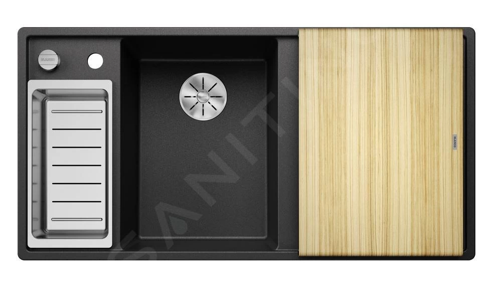 Blanco Axia III 6 - Lavello In Silgranit, 1000x510 Mm, Con Comando Remoto Dello Scarico E Accessori, InFino, Antracite 524643 5 Blanco Axia III 6 - Lavello In Silgranit, 1000x510 Mm, Con Comando Remoto Dello Scarico E Accessori, InFino, Antracite 524643 - immagine 3