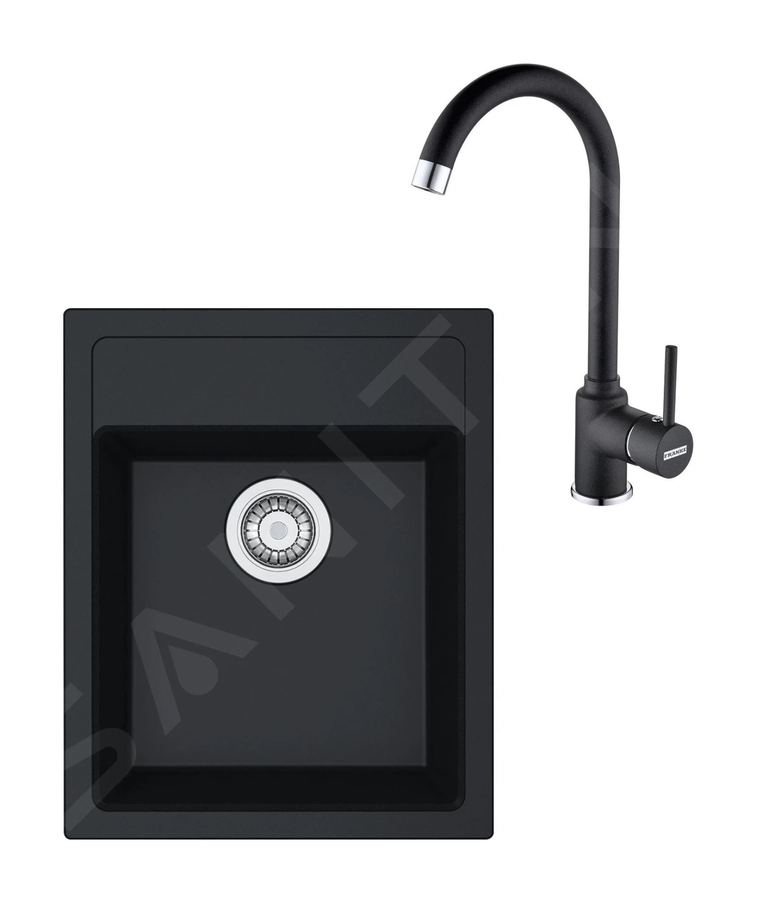 Franke Set - Set Da Cucina T52, Lavello In Tectonite SID 610-40 E Miscelatore FP 9000.071, Nero 114.0508.416 3 Franke Set - Set Da Cucina T52, Lavello In Tectonite SID 610-40 E Miscelatore FP 9000.071, Nero 114.0508.416