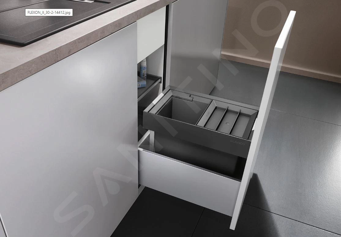 Blanco Flexon II - Pattumiera Incorporata, Differenziata, Capienza 16 L 521467 5 Blanco Flexon II - Pattumiera Incorporata, Differenziata, Capienza 16 L 521467 - immagine 3