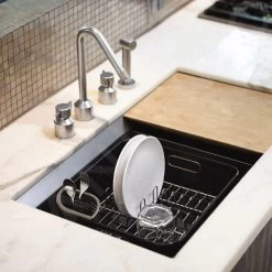 Simplehuman Accessori Per Cucina - Scolapiatti 370x326x172 Mm, Nero KT1105 -Forniture Per Attrezzature Da Cucina 689c278ee0ca7fcaff54453a