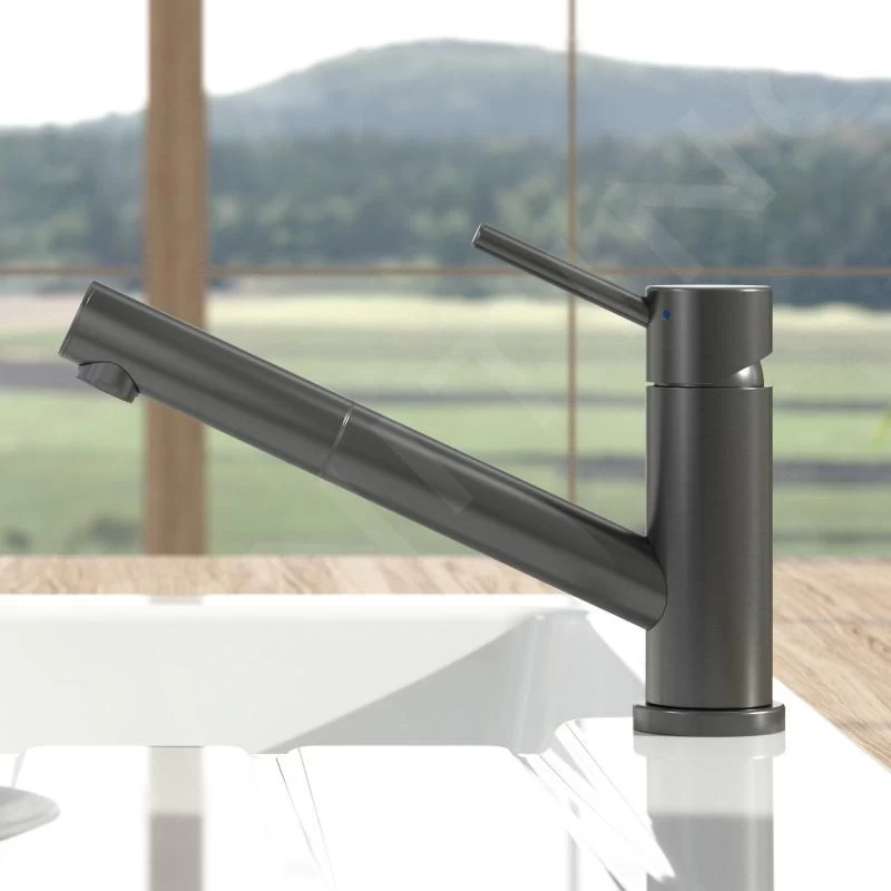 Villeroy & Boch Como - Miscelatore Da Lavello Con Bocca Di Erogazione Estraibile, Sottofinestra, Antracite 92580005 9 Villeroy & Boch Como - Miscelatore Da Lavello Con Bocca Di Erogazione Estraibile, Sottofinestra, Antracite 92580005 - immagine 7