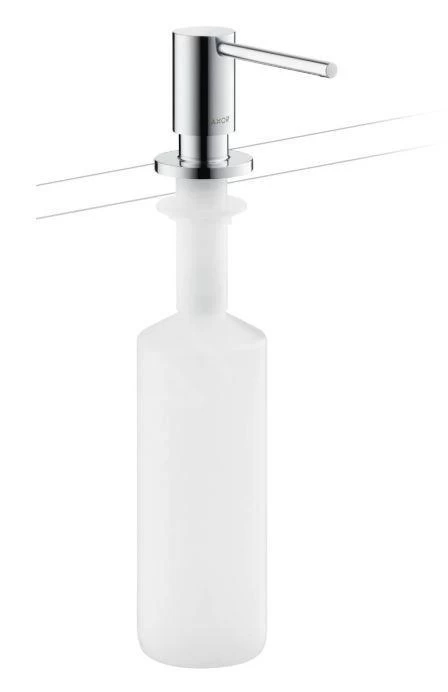 Axor Uno - Dispenser Di Sapone Liquido, 500 Ml, Cromo 42818000 3 Axor Uno - Dispenser Di Sapone Liquido, 500 Ml, Cromo 42818000
