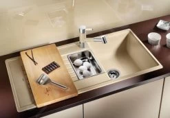 Blanco Accessori - Tagliere Per Lavello, 530x260 Mm, Faggio 218313 -Forniture Per Attrezzature Da Cucina 6c908b13b93b430232fc281c