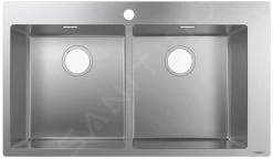 Hansgrohe Lavelli - Lavello Ad Incasso S711-F765, Acciaio Inox 43303800