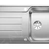 Blanco Classimo - Lavello, 86x50 Cm, Con Comando Dello Scarico, InFino, Acciaio Inox Spazzolato 525330 -Forniture Per Attrezzature Da Cucina 70b82da0f1b95510967d56da
