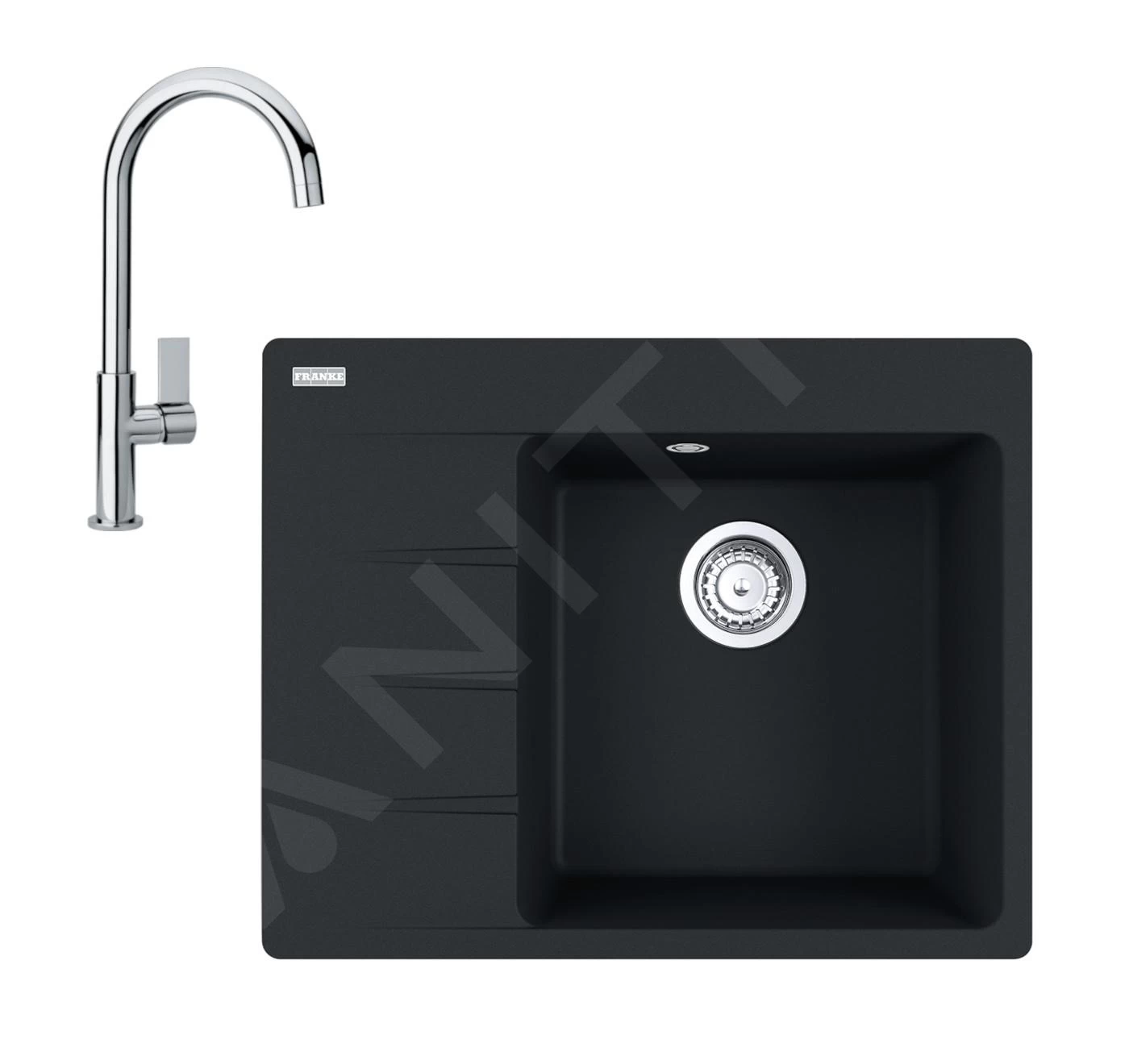 Franke Set - Set G222, Lavello In Fragranite CNG 611-62 TL/7 E Miscelatore FP 0408.031, Nero Opaco 114.0650.769 3 Franke Set - Set G222, Lavello In Fragranite CNG 611-62 TL/7 E Miscelatore FP 0408.031, Nero Opaco 114.0650.769