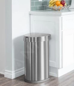Simplehuman Pattumiere - Pattumiera Touchless Con Sensore Di Movimento, 45 L, Acciaio Inox Spazzolato ST2009 -Forniture Per Attrezzature Da Cucina 734794a4d1080ef87bb749f7