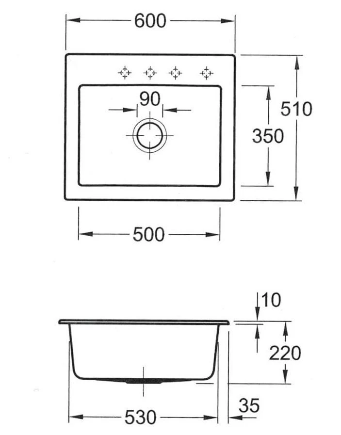 Villeroy & Boch Subway 60 - Lavello In Ceramica 60x51 Cm, CeramicPlus, Snow White 330901KG 4 Villeroy & Boch Subway 60 - Lavello In Ceramica 60x51 Cm, CeramicPlus, Snow White 330901KG - immagine 2
