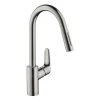 Hansgrohe Focus M41 - Miscelatore Da Lavello M4116-H240 Con Doccetta Estraibile, SBOX, Simil Inox 73880800 -Forniture Per Attrezzature Da Cucina 73ccb54c47c6e4fa0b3dde22