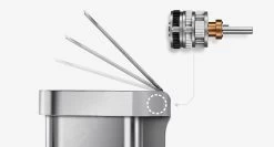 Simplehuman Pattumiere - Pattumiera Touchless Con Comando A Voce E Sensore Di Movimento, 58 L, Acciaio Inox Spazzolato ST2031 -Forniture Per Attrezzature Da Cucina 76179b2c6d3ea8c8a3dbb71f 1