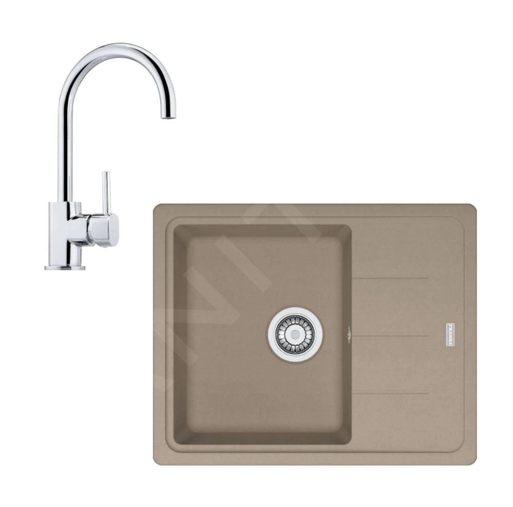 Franke Set - Set Da Cucina G54, Lavello In Fragranite BFG 611-62 E Miscelatore FC 650.031, Cashmere/cromo 114.0510.397 3 Franke Set - Set Da Cucina G54, Lavello In Fragranite BFG 611-62 E Miscelatore FC 650.031, Cashmere/cromo 114.0510.397