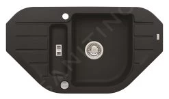 Alveus Niagara - Lavello In Granito 900x500 Mm, Con Comando Dello Scarico, Carbon 1090940