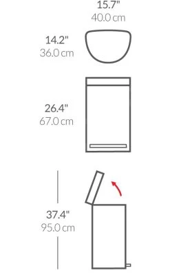 Simplehuman Pattumiere - Pattumiera 45 L, Acciaio Inox Spazzolato CW2030 10 Simplehuman Pattumiere - Pattumiera 45 L, Acciaio Inox Spazzolato CW2030 -Forniture Per Attrezzature Da Cucina 791ada4978a089bc0fdf7e7b