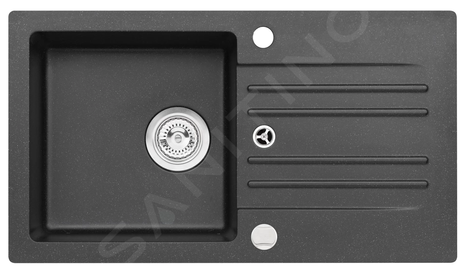 Alveus Set - Set Lavello In Granito Cortina 140 E Miscelatore Tonia, Carbon SETA735 5 Alveus Set - Set Lavello In Granito Cortina 140 E Miscelatore Tonia, Carbon SETA735 - immagine 3