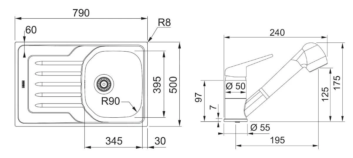 Franke Set - Set N75, Lavello In Acciaio Inox OLN 611-79 E Miscelatore FC 9547.031, Acciaio Inox/cromo 101.0618.830 4 Franke Set - Set N75, Lavello In Acciaio Inox OLN 611-79 E Miscelatore FC 9547.031, Acciaio Inox/cromo 101.0618.830 - immagine 2