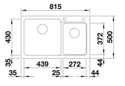 Blanco Naya 8 - Lavello In Silgranit, 815x500 Mm, Nero 525944 -Forniture Per Attrezzature Da Cucina 7d6a8507783e20f8a540b255