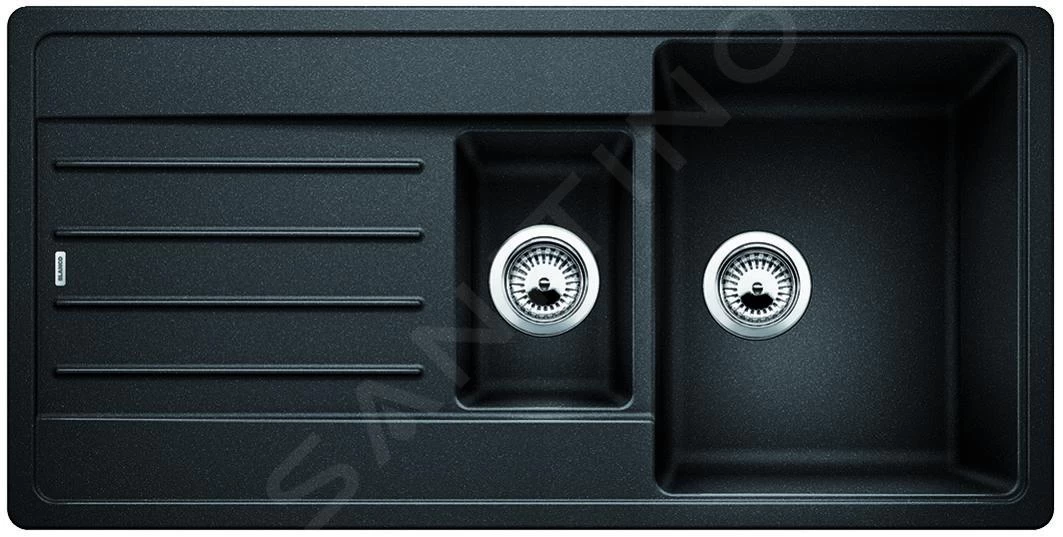 Blanco Legra 6 - Lavello In Silgranit, 1000x500 Mm, Nero 526086 3 Blanco Legra 6 - Lavello In Silgranit, 1000x500 Mm, Nero 526086