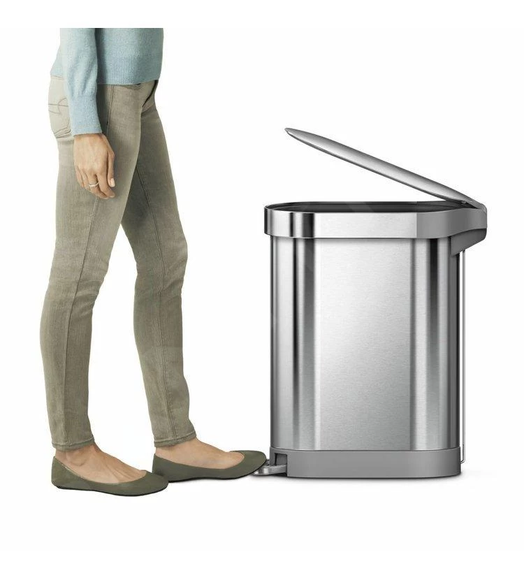 Simplehuman Pattumiere - Pattumiera Slim 45 L, Acciaio Inox Spazzolato CW2044 9 Simplehuman Pattumiere - Pattumiera Slim 45 L, Acciaio Inox Spazzolato CW2044 - immagine 7