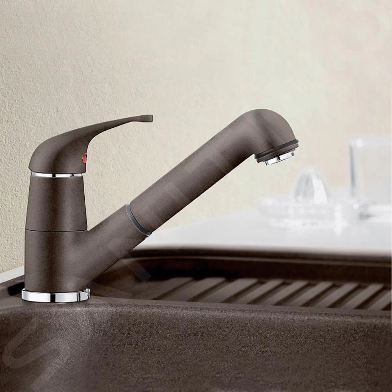 Blanco Daras S - Miscelatore Da Lavello Con Bocca Di Erogazione Estraibile, Caffé 517740 5 Blanco Daras S - Miscelatore Da Lavello Con Bocca Di Erogazione Estraibile, Caffé 517740 - immagine 3