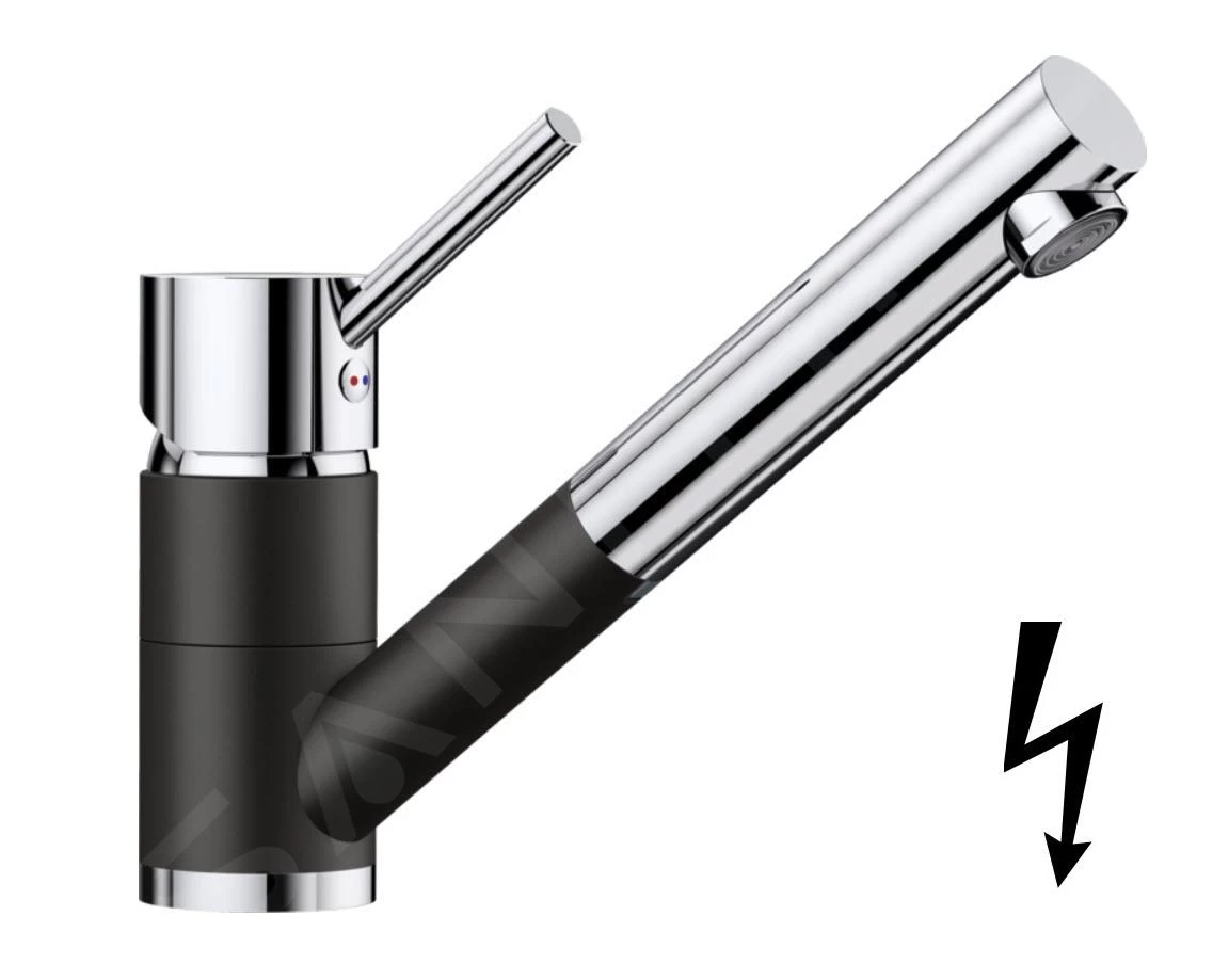 Blanco Antas S - Miscelatore Da Lavello Con Bocca Di Erogazione Estraibile, Nero/cromo 526169 3 Blanco Antas S - Miscelatore Da Lavello Con Bocca Di Erogazione Estraibile, Nero/cromo 526169