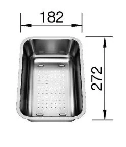 Blanco Accessori - Vassoio Multiuso Sona, Acciaio Inox 231178 -Forniture Per Attrezzature Da Cucina 8660ce9a3fa0e3033192e307
