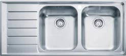 Franke Neptun - Lavello In Acciaio Inox NEX 621/7, 1160x510 Mm + Sifone 101.0120.274