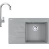 Franke Set - Set G226, Lavello In Fragranite CNG 611-78 TL/7 E Miscelatore FP 0408.031, Pietra Grigia/cromo 114.0650.822
