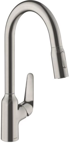 Hansgrohe Focus M42 - Miscelatore Da Lavello M4216-H220 Con Doccetta Estraibile, Simil Inox 71820800 3 Hansgrohe Focus M42 - Miscelatore Da Lavello M4216-H220 Con Doccetta Estraibile, Simil Inox 71820800