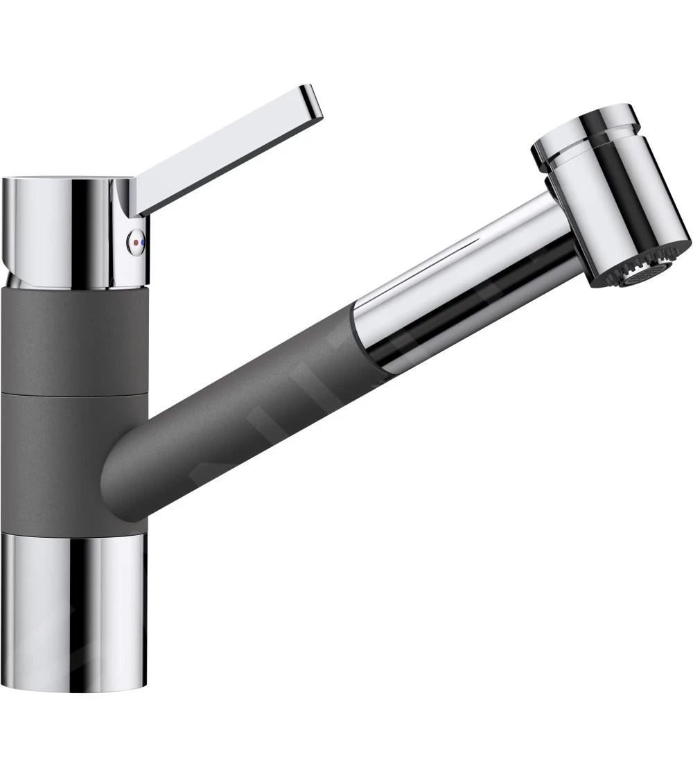 Blanco Tivo S - Miscelatore Da Lavello Con Doccetta Estraibile, Grigio Roccia/cromo 518798 3 Blanco Tivo S - Miscelatore Da Lavello Con Doccetta Estraibile, Grigio Roccia/cromo 518798