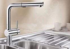 Blanco Linus S - Miscelatore Da Lavello Con Doccetta Estraibile, Cromo 518406 -Forniture Per Attrezzature Da Cucina 8ffc2a7999434713c528bd2e