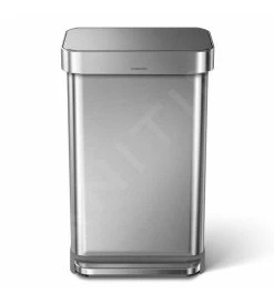 Simplehuman Pattumiere - Pattumiera Con Portasacchetti, 45 L, Acciaio Inox Spazzolato CW2024 -Forniture Per Attrezzature Da Cucina 9116995a21bff872ed91971b