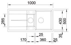 Blanco Metra 6 - Lavello In Silgranit, 1000x500 Mm, Antracite 513230 6 Blanco Metra 6 - Lavello In Silgranit, 1000x500 Mm, Antracite 513230 -Forniture Per Attrezzature Da Cucina 9392a11ab1828973ba43d0e3