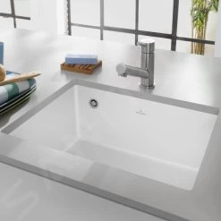Villeroy & Boch Subway 60 - Lavello In Ceramica 55x44 Cm, CeramicPlus, Stone White 331001RW 8 Villeroy & Boch Subway 60 - Lavello In Ceramica 55x44 Cm, CeramicPlus, Stone White 331001RW -Forniture Per Attrezzature Da Cucina 93c6a32a13bd27ac3d7e36b3