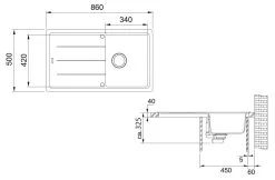Franke Basis - Lavello In Fragranite BFG 611-86, 860x500 Mm, Pietra Grigia 114.0494.919 6 Franke Basis - Lavello In Fragranite BFG 611-86, 860x500 Mm, Pietra Grigia 114.0494.919 -Forniture Per Attrezzature Da Cucina 952c6ec1cc0039ffece2f2fe