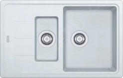 Franke Basis - Lavello In Fragranite BFG 651-78, 780x500 Mm, Bianco-ghiaccio 114.0285.214