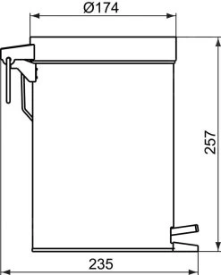 Ideal Standard IOM - Pattumiera Per WC, Acciaio Inox A9104MY -Forniture Per Attrezzature Da Cucina 989a5c386b8f4551c64d509a