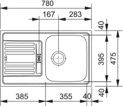 Franke Euroform - Lavello In Acciaio Inox EFN 614-78, 780x475 Mm 101.0684.386 6 Franke Euroform - Lavello In Acciaio Inox EFN 614-78, 780x475 Mm 101.0684.386 -Forniture Per Attrezzature Da Cucina 9ab584c66168307241116db6