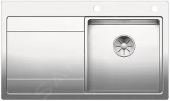Blanco Divon II - Lavello, 860x510 Mm, Con Gocciolatoio A Comando Eccentrico Dello Scarico, Acciaio Inox 521658
