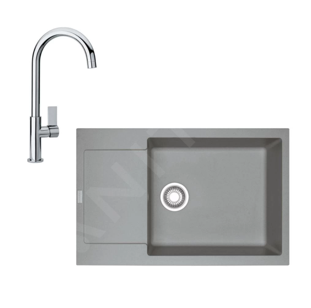Franke Set - Set Da Cucina G169, Lavello In Fragranite MRG 611-78 BB E Miscelatore FP 0408.031, Pietra Grigia/cromo 114.0587.961 3 Franke Set - Set Da Cucina G169, Lavello In Fragranite MRG 611-78 BB E Miscelatore FP 0408.031, Pietra Grigia/cromo 114.0587.961