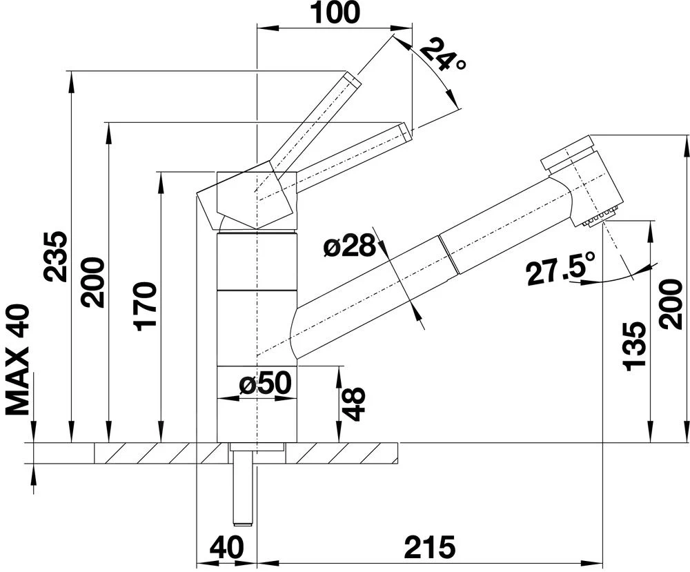Blanco Tivo S - Miscelatore Da Lavello Con Doccetta Estraibile, Color Alluminio/cromo 517611 4 Blanco Tivo S - Miscelatore Da Lavello Con Doccetta Estraibile, Color Alluminio/cromo 517611 - immagine 2