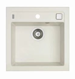 Alveus Formic - Lavello In Granito 520x510 Mm, Con Comando Dello Scarico, Arctic 1128395